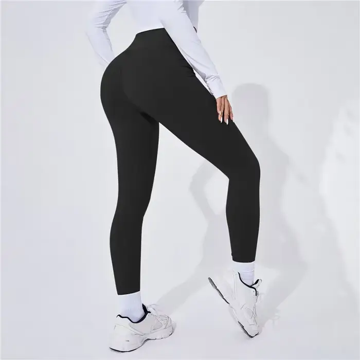 Taille haute Yoga chaud Leggins collants de sport thermique femme pantalons de course Sexy bout à bo
