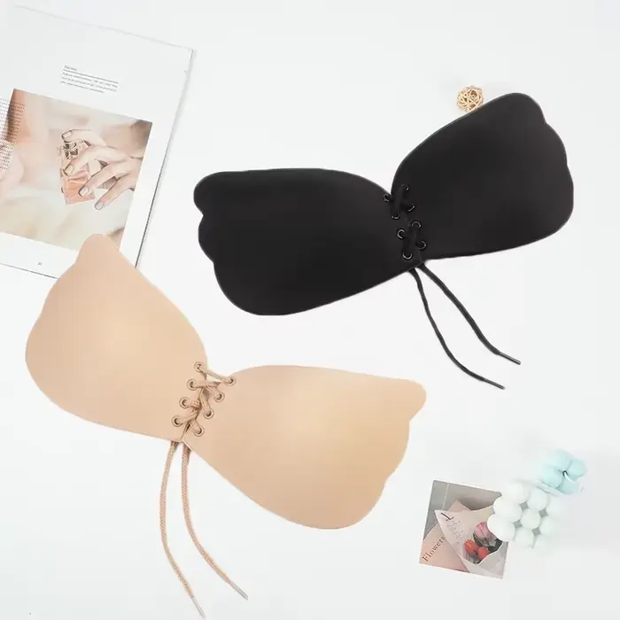 Neviditeľná samolepiaca silikónová podprsenka push-up