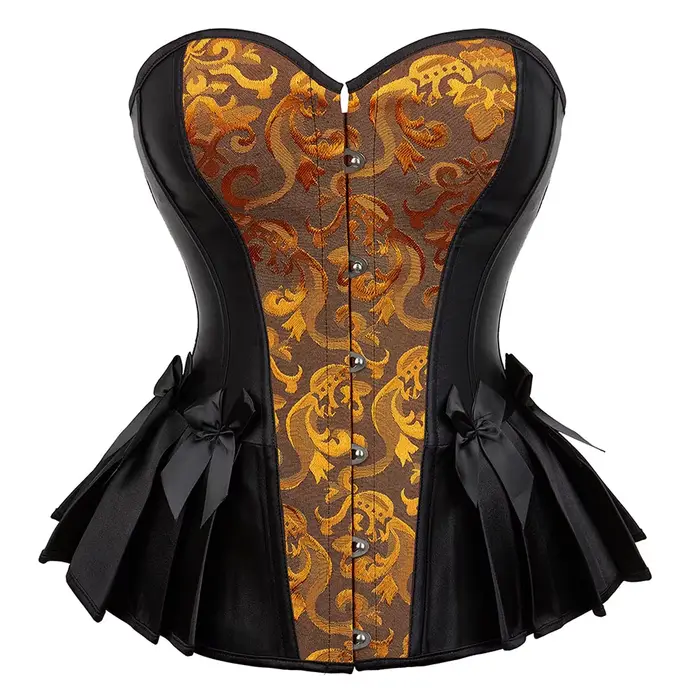 Corset victorien Renaissance Sexy Bustier femmes surbuste Lingerie gothique Vintage Satin Jacquard Corsets Burlesque Costumes