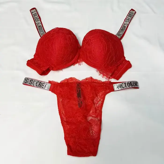 Nový sexy set podprsenky a nohavičiek Victoria's Secret pre ženy – Pohodlný