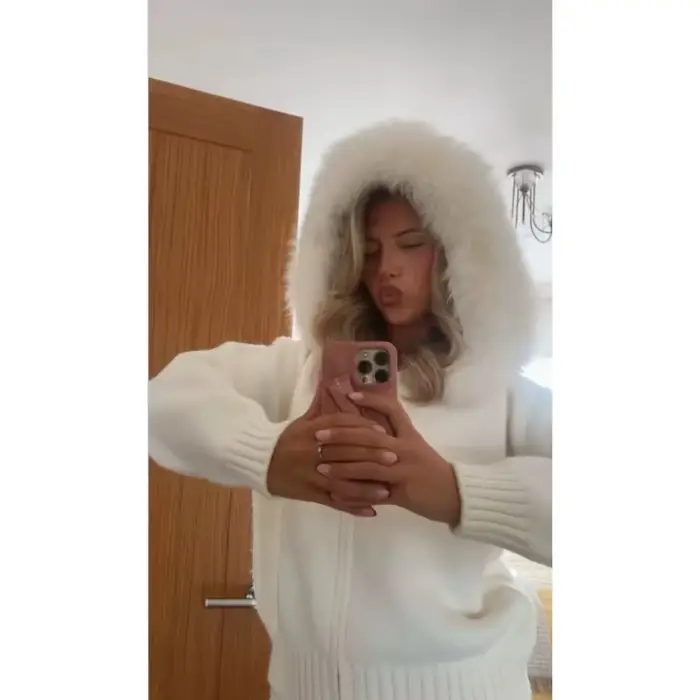 Dámsky kabát Cardigan z prírodnej líščej kožušiny