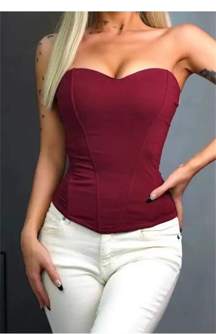 Dámske čierne priedušné saténový korzet, zips Bustier, veľkosť, Sexy, body Shaper, spodná bielizeň, dlhé torzo