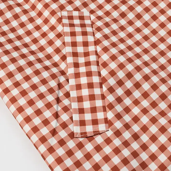 Femmes décontracté Plaid longue Trench manteau femme rouge Plaid simple boutonnage manches longues c