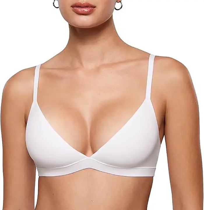 Soutiens-gorge triangle confortables pour femmes, sans armatures, sexy, décolleté plongeant, bralett