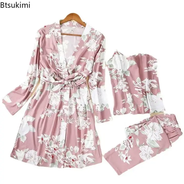 3 kusy pyžamový set pre ženy, vnútorné oblečenie, letný štýl ľahký, pohodlný, ležérny, jednoduchý, všestranný, elegantný, voľný strih