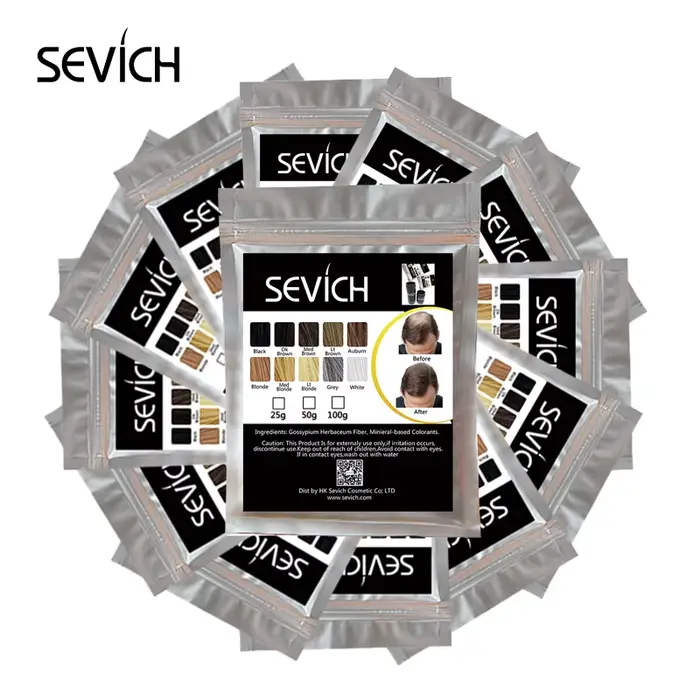 Sevich 10 couleurs 1000g recharge sacs Salon repousse kératine fibre de cheveux épaississement perte