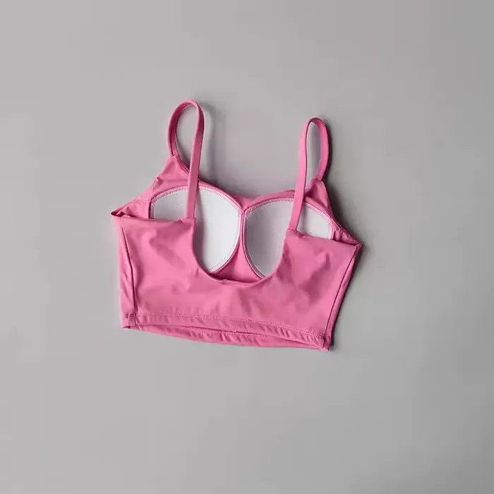 Dámska športová podprsenka Push Up Fitness s pevnými vankúšikmi Joga