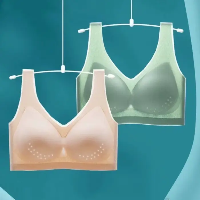 Štýlové dámske bezšvíkové podprsenka trojštvrťové bavlnené polyester pohodlné Nylon príležitostné športy