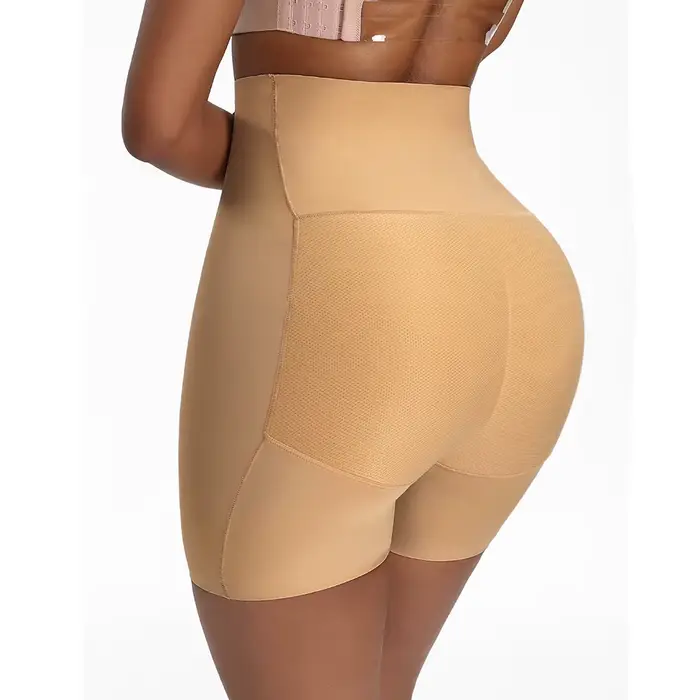 Femmes Sexy taille haute corps Shaper bout à bout rembourré rehausseur de hanche Shapewear ventre contrôle culotte faux cul Shorts