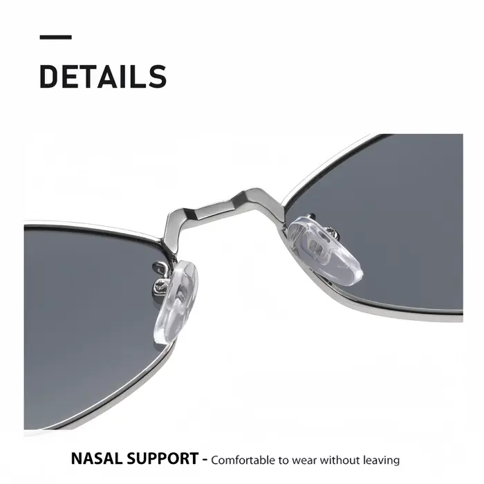 Lunettes de soleil en métal en forme de losange tendance pour femmes, polyvalentes pour la photograp