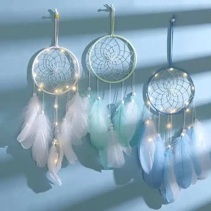 Priťahuje moderné víla perie drevo zvonkohra eolian duté dekoratívne príležitosti špeciálne izba detská izba dospelý deco dom