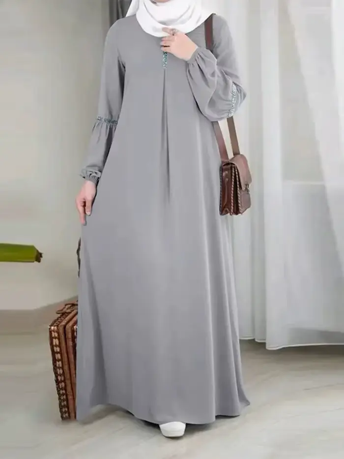 Abaya à manches longues pour femmes musulmanes, mode arabe, moyen-orient, Dubaï, marocain, robe de s