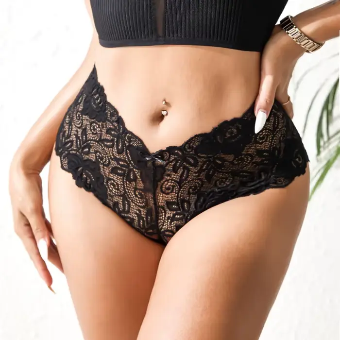 Sexy kvetinové čipky nohavičky ženy nohavičky nízky pás spodná bielizeň mäkké pohodlné ženské spodné prádlo intímne dievčatá nohavičky