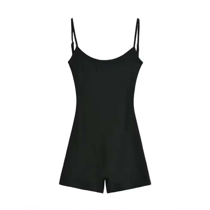 CLYFAN Combinaison courte sexy à dos nu, body sculptant ultra-extensible et ajusté pour le quotidien