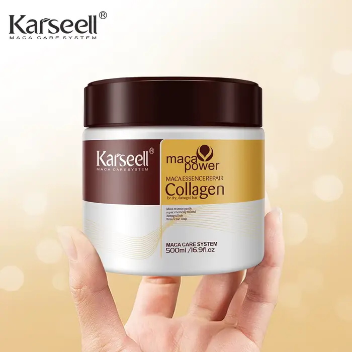 Conditionneur Karseell Argan Collagène Hydratation Intense et Brillance Naturelle Cheveux Secs et Abimés Usage Journalier Occasions Spéciales
