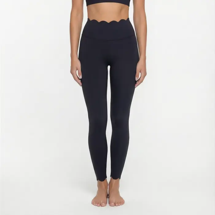 FUBEIKE femmes Yoga dentelle pantalons longs sensation nue serré hanche-levage minceur pantalons de 