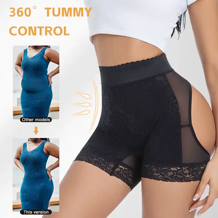Dámske zadok otvorené hip zadok šortky čipka zadok Shaper nohavičky telo Shaper svadobné nohavice spodná bielizeň žena zadok Push Up nohavičky