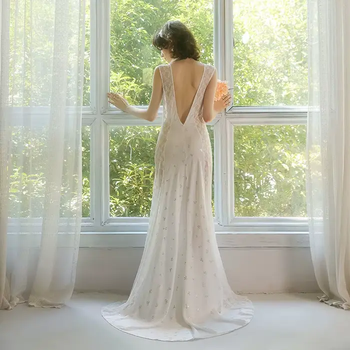 Luxusná dámska nočná košeľa
