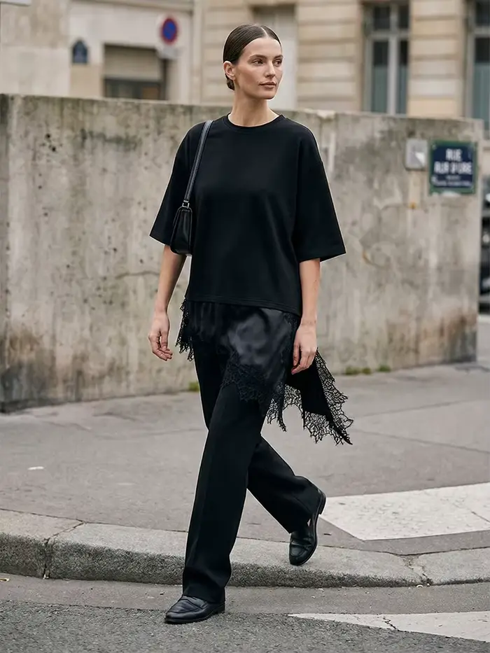 Willshela dámska módna pevná čipka patchwork asymetrická košeľa Vintage okrúhly výstrih polovičné rukávy žena Chic