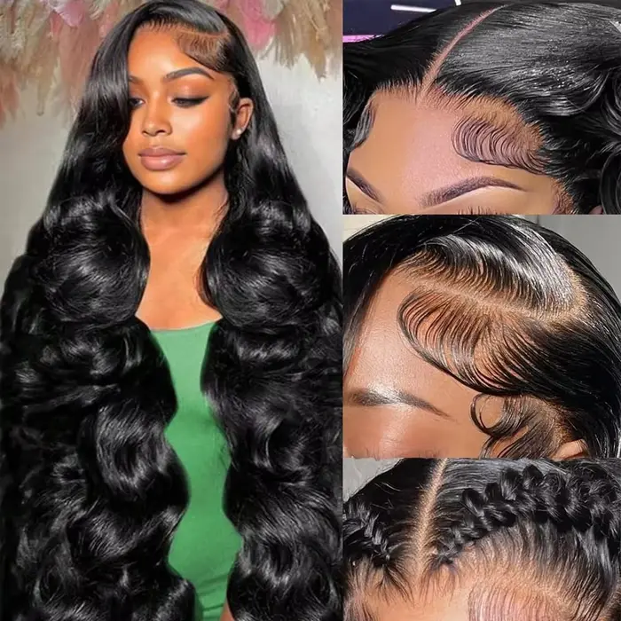 HD 13x4 13x6 Body Wave parochňa so švajčiarskou čipkou pre ženy na rôzne príležitosti