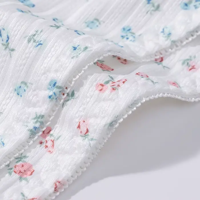 Dámske nohavičky priedušné kvety jemné Sexy Lingerie roztomilé ženské slipy módne pohodlné pruhované šortky špeciálna ponuka