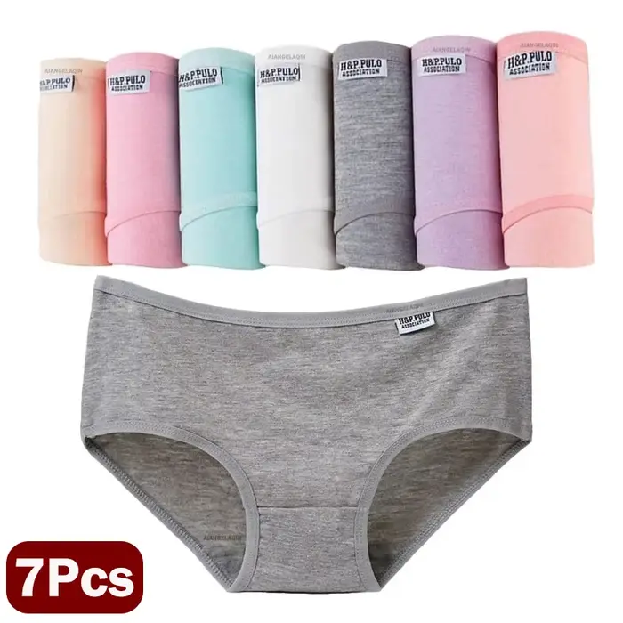 7 kusov/sada veľké veľkosti spodná bielizeň ženy nohavičky bavlna dievča krátke Sexy Lingeries Šortky