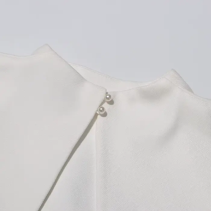 TWOTWINSTYLE détachable cape robes élégantes pour les femmes col carré sans manches taille haute hit