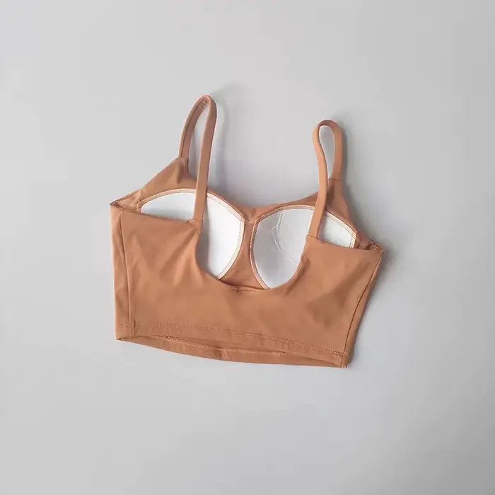 Femmes Sport soutien-gorge haut Push Up Fitness fixe avec coussinet Yoga soutien-gorge sous-vêtement