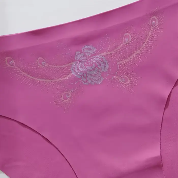 Sous-vêtements Ultra-fins sans couture, culotte Invisible pour femmes, slip Sexy en soie glacée, taille basse, respirant, extensible, doux, 5 pièces