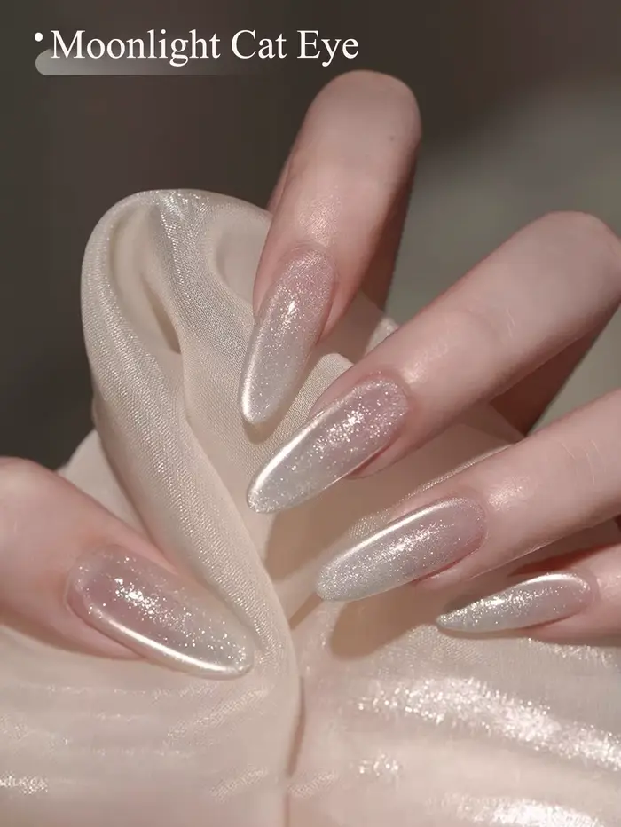 1-21 pièces WS style japonais scintillant blanc Gel vernis à ongles Fine scintillant rose paillettes