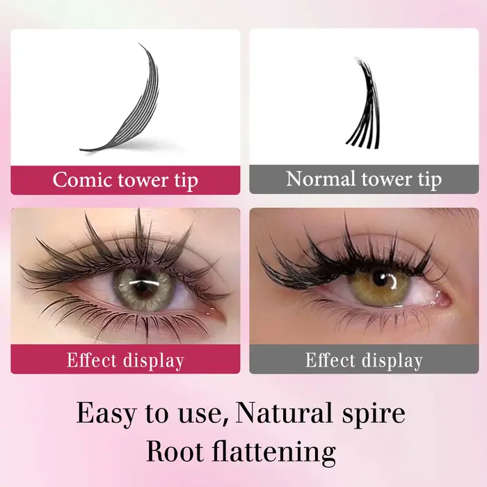 Nové spire lashes tower fan vopred pripravené hroty mihalníc jednotlivé/zmiešané 8-15mm pre anime mihalnice make-up