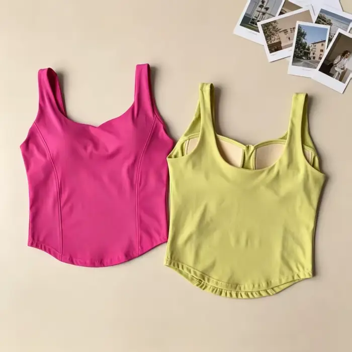 Športová podprsenka na jogu absorbujúca nárazy pre ženy, pocit druhej pokožky, jednodielna bralette, priedušné push-up tielko pre fitness a tréning