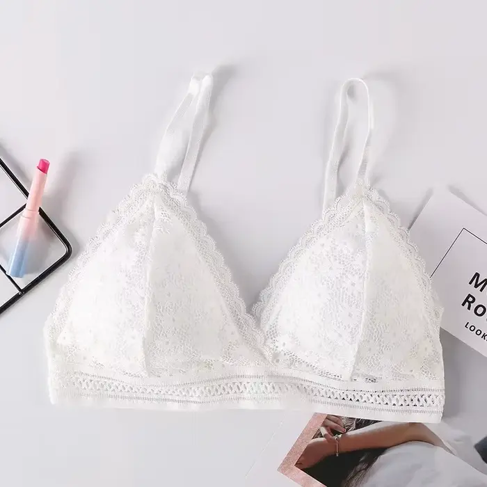 Soutien-gorge Sexy en dentelle florale pour femmes, Push Up, Lingerie féminine, Bralette respirante,