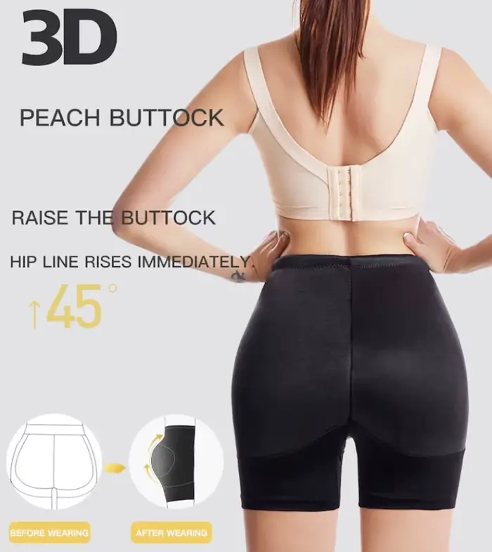 spodná bielizeň polstrované zvýšiť zadok, falošný zadok, TUNIControl nohavičky, kolumbijská pošvy, huba vankúš, makro, hip enhancer