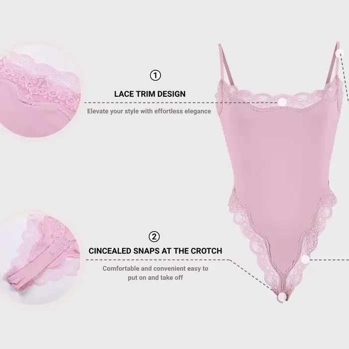 Body z polyesteru a elastanu s čipkou, slim fit pre ženy, elegantné a sexy, ideálne pre letné príležitosti a večery
