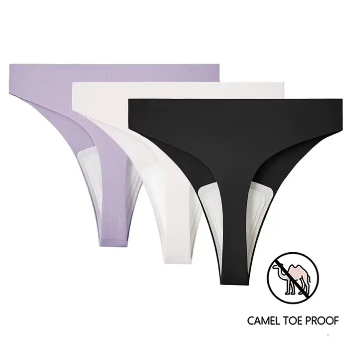 Anti-camel toe tangá nohavičky pre ženy, bezšvové, pre tréning, jogu, beh a legíny