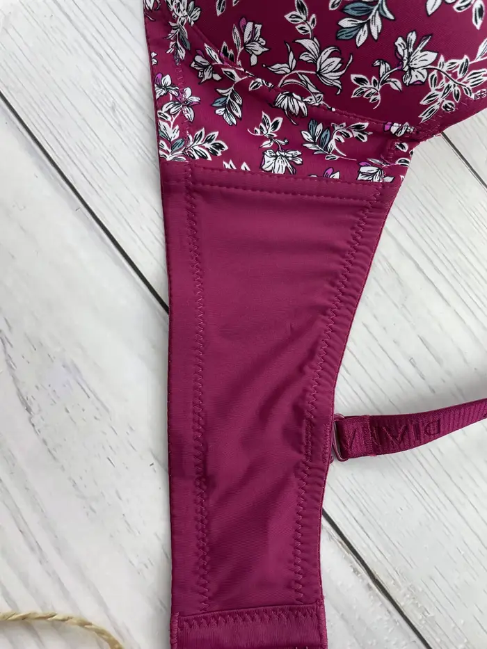 Diana Rose elastanová a polyamidová podprsenka s kvetinovou výšivkou pre ženy, proti ošúchaniu, šálky C D E pre všetky príležitosti