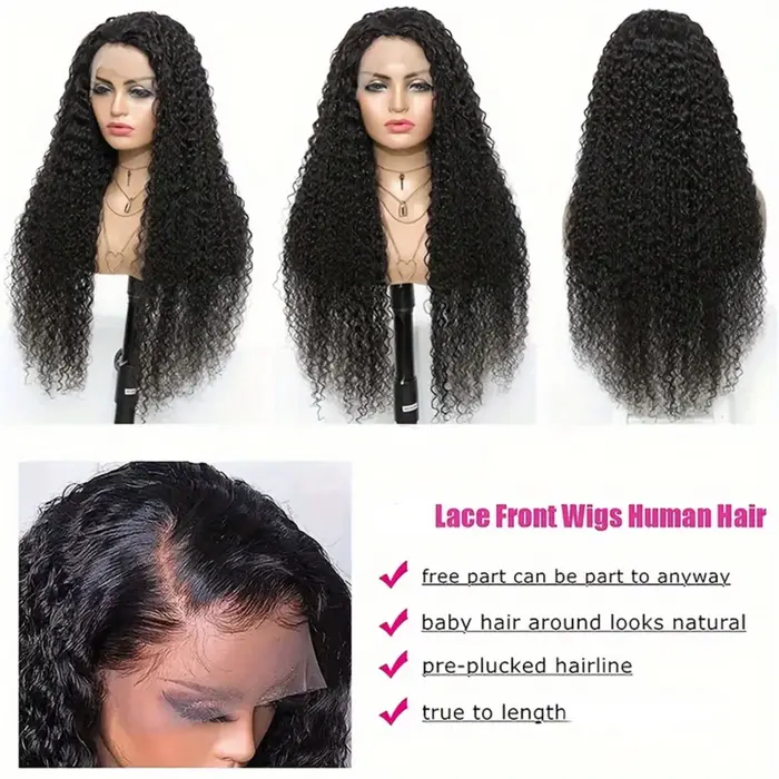 Perruque en cheveux humains Parochňa avec texture vague profonde, prête à porter, adaptable à toutes les occasions et entretien facile pour femmes