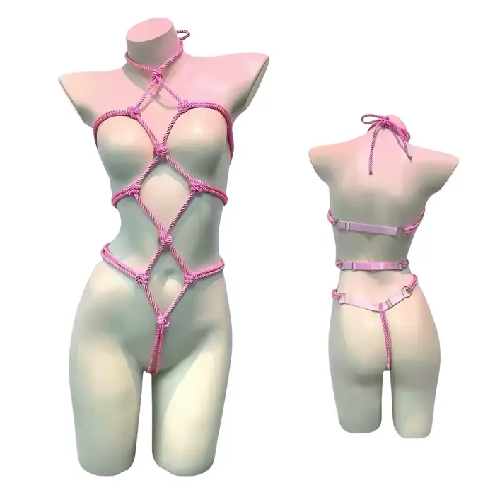 Ensemble de jeu de rôle sexy pour femme : Combinaison de prisonnière, Lingerie sexy, Bodystockings à entrejambe ouvert, Sous-vêtements BDSM, Tenues de cosplay érotiques