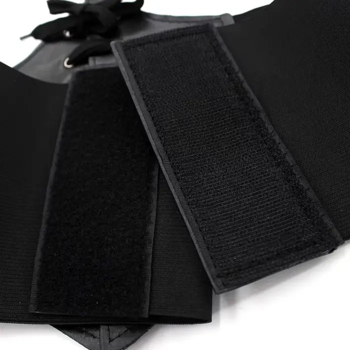 Čierne shapewear body pre ženy gotické oblečenie pod poprsie pás cincher tréner pu elastická koža sexy svadobné korzety a bustiers štýl každý deň