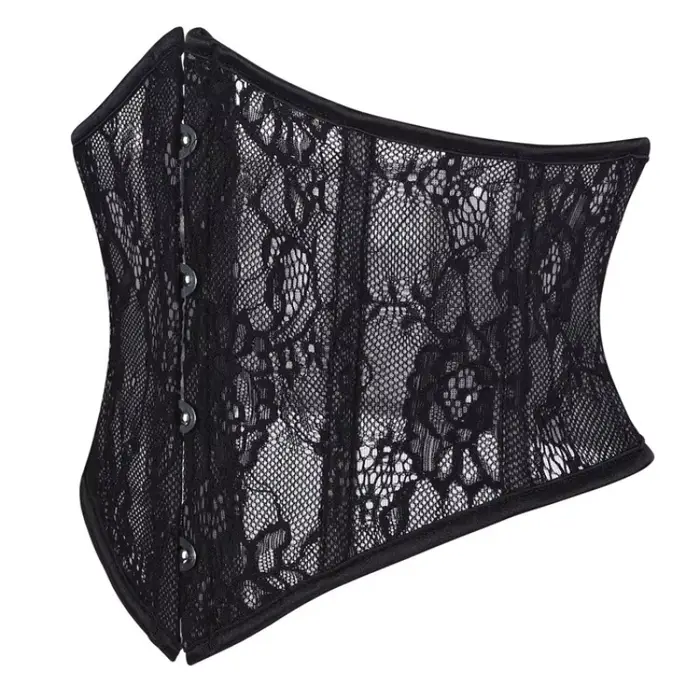 Corsets en dentelle sexy, bustiers amincissants sous-poitrine, hauts de corset pour femme, corsets steampunk à lacets