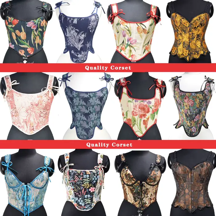 Vintage bustier pre ženy