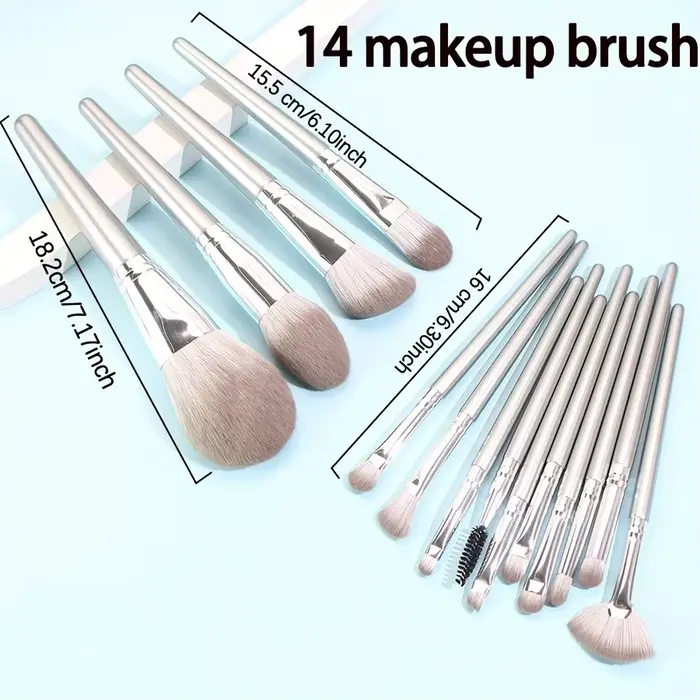 Ensembles de pinceaux de maquillage haut de gamme avec houppettes en velours et éponges mixeurs pour maquillage professionnel et amateurs occasions quotidiennes et voyages