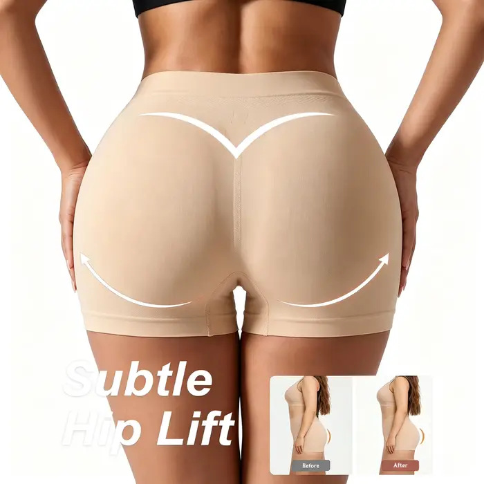 Culotte gainante sans couture pour femme, taille basse, effet ventre plat, respirante, confortable, 