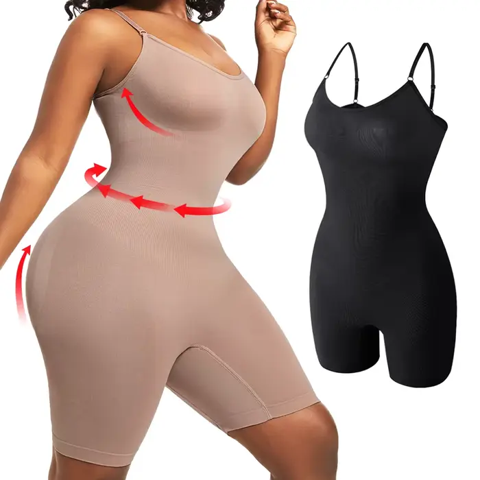 Body une piece pour femmes controle du ventre short sculptant debarder amincissant sous vetements rehausseurs de fesses tricote elastane polyamide confiance elegance transformation silhouette