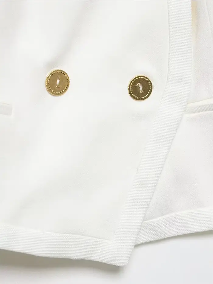TFMLN – veste élégante pour femmes, couleur unie, manches longues, col montant, boutonnée, courtes,