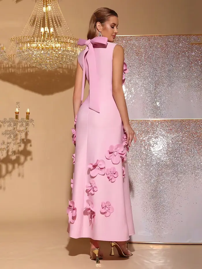 Modphy Patchwork Aplikácie šaty pre ženy s golierom bez rukávov s vysokým pásom elegantné zošívané so šnurovaním dámske