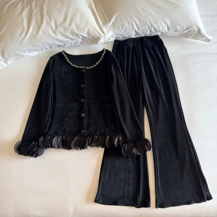 Dámske pyžamo z polyesteru a elastanu pevné pre jarné leto jeseň zimné príležitosti rôzne pohodlie elegancie