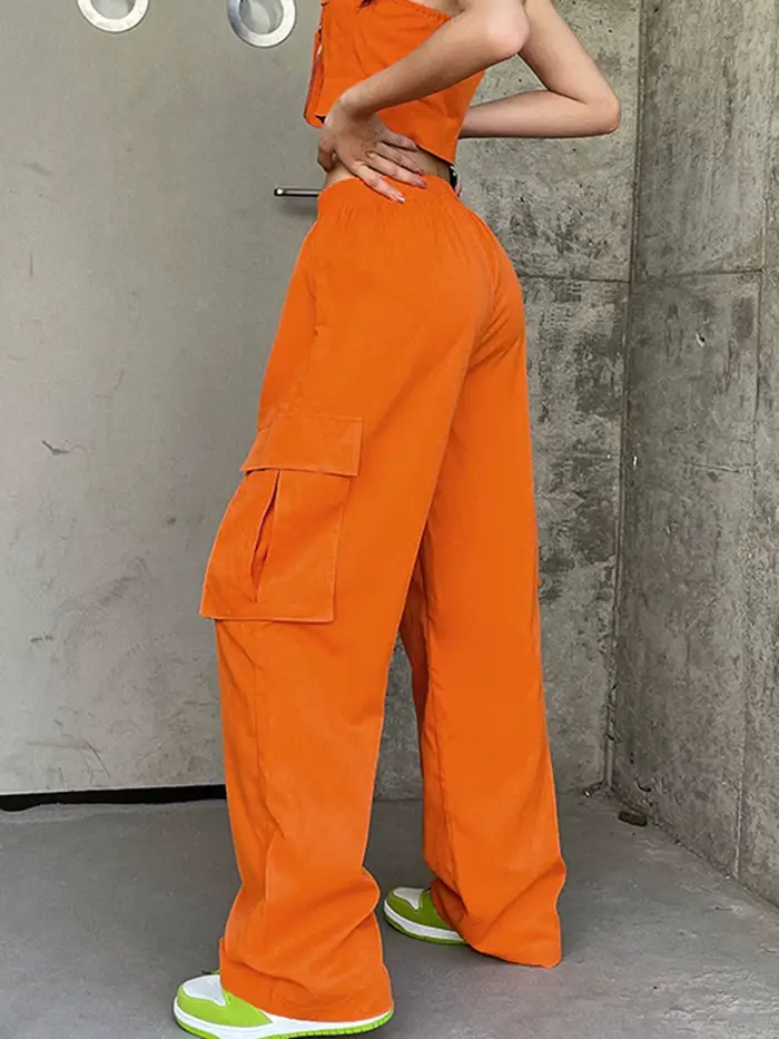 Dámske nohavice na voľný čas s elastickým pásom