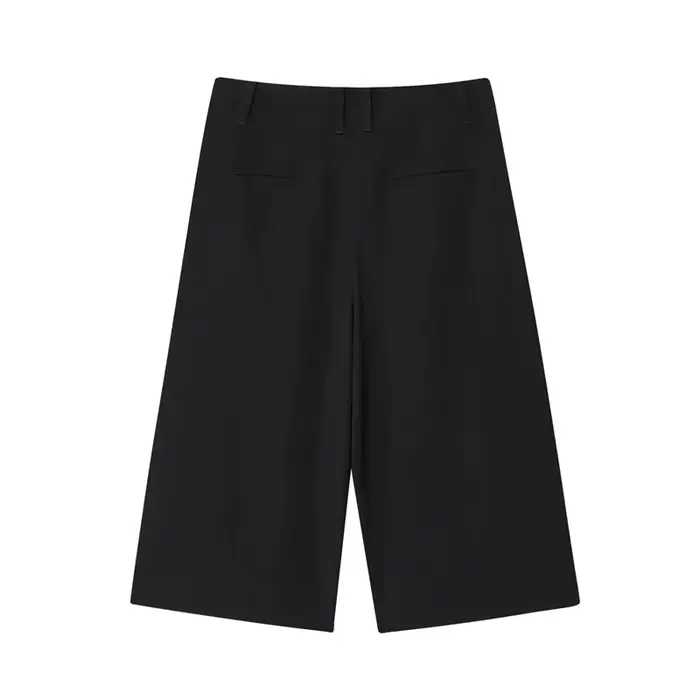 Short court noir pour femme, Simple, décontracté et à la mode, capacité de banlieue, personnalité po